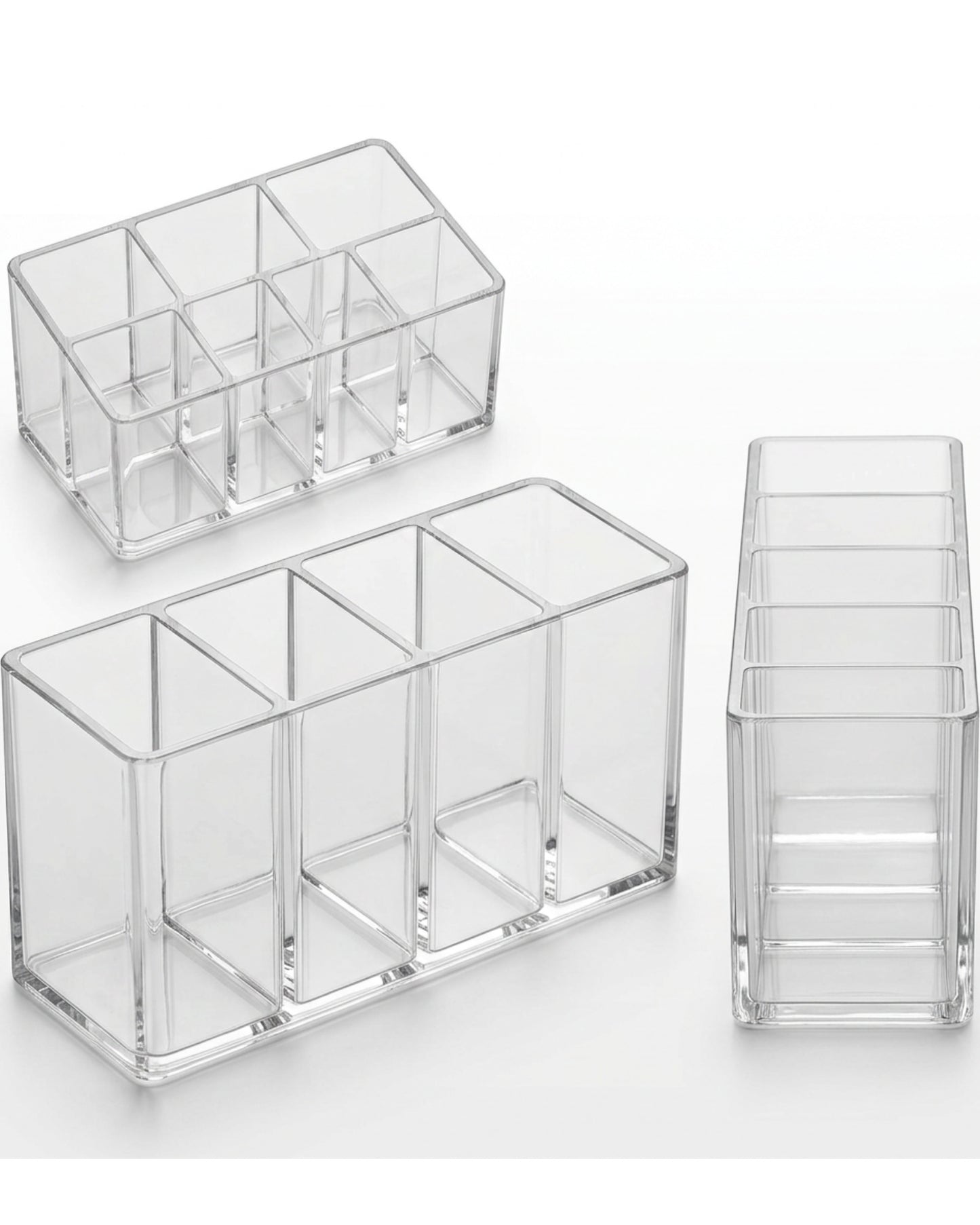 Layeo Clear Acrylic Brush Cup Organizer 5 Section
