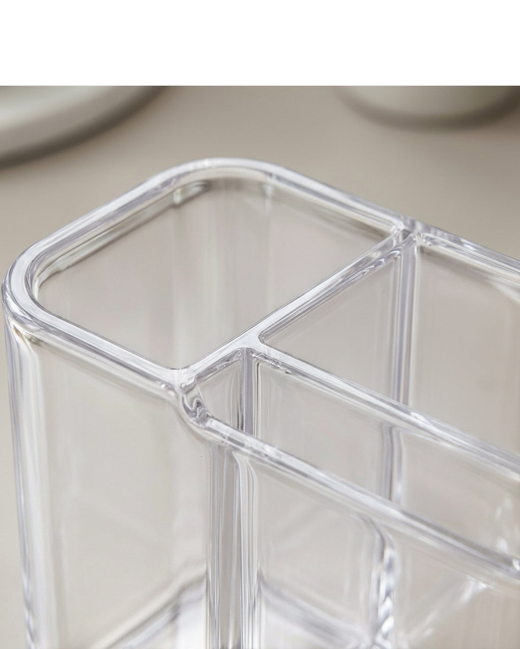 Layeo Clear Acrylic Brush Cup Organizer 5 Section