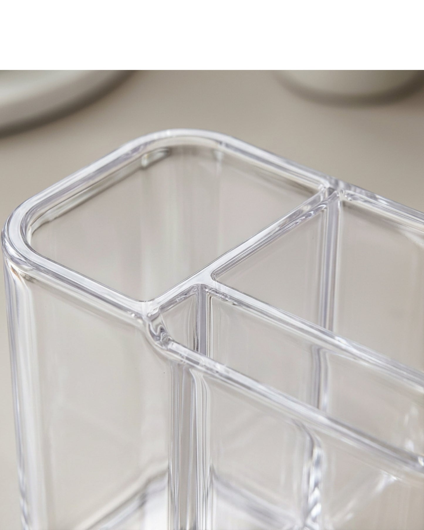 Layeo Clear Acrylic Brush Cup Organizer 5 Section