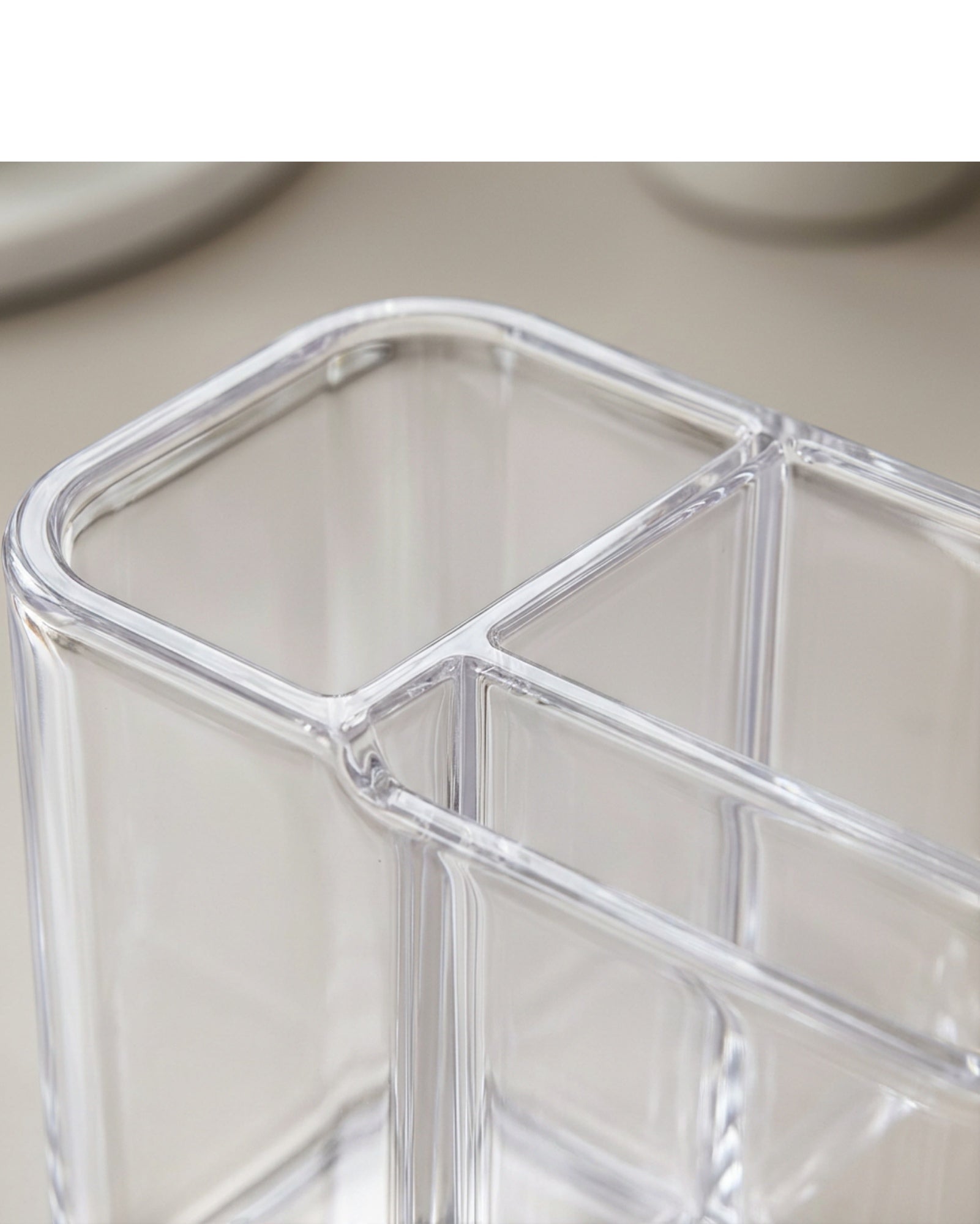 Layeo Clear Acrylic Brush Cup Organizer 5 Section