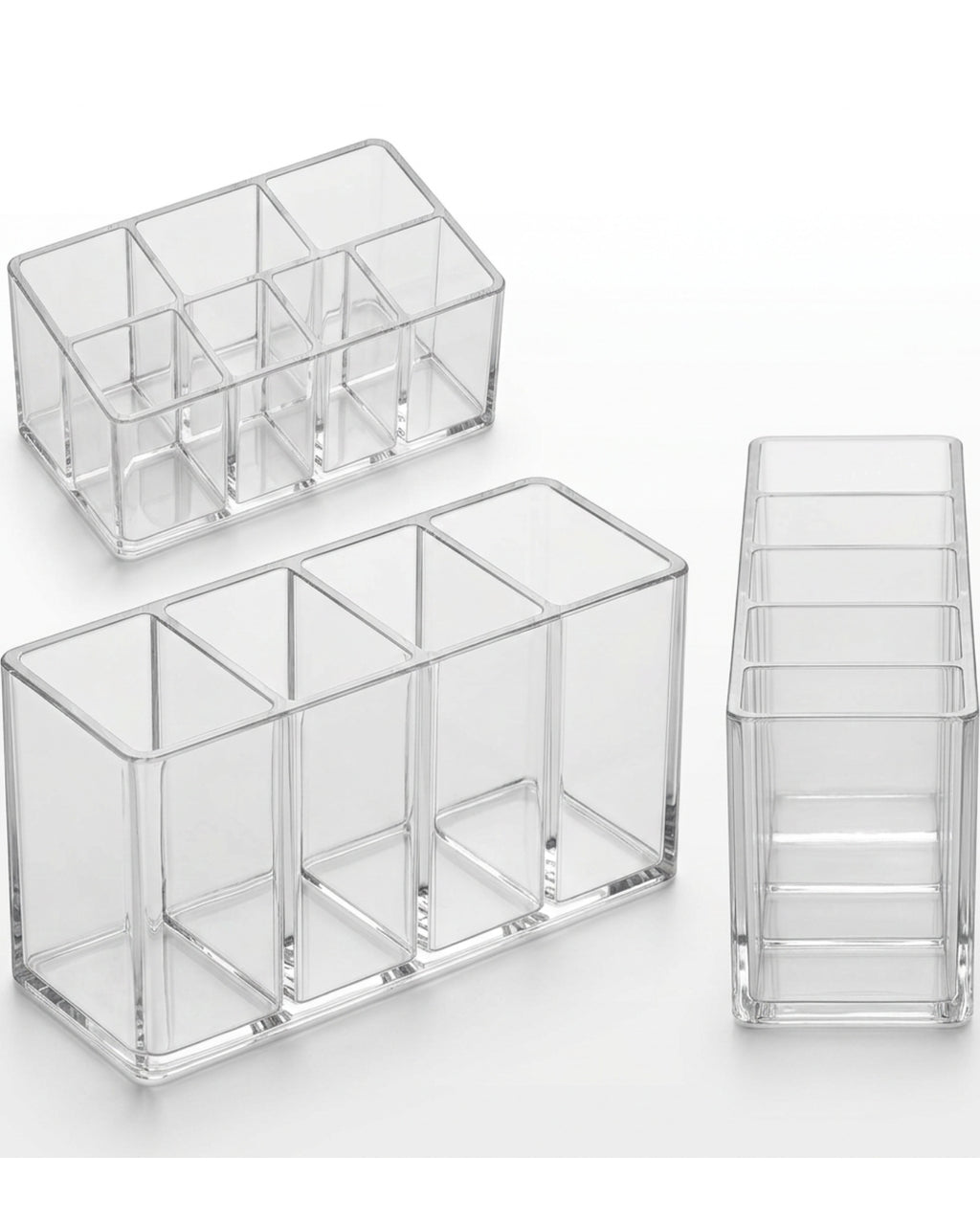 Layeo Clear Acrylic Brush Cup Organizer 5 Section