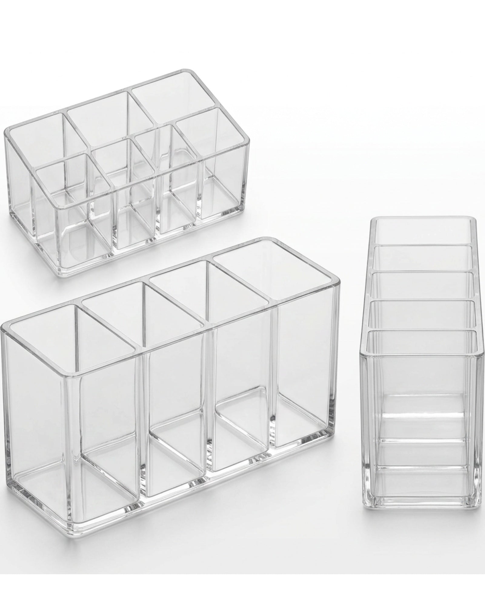 Layeo Clear Acrylic Brush Cup Organizer 5 Section