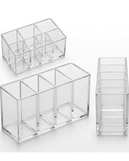 Layeo Clear Acrylic Brush Cup Organizer 5 Section