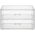 Layeo Clear Acrylic Makeup Drawer Organizer 2 Tier