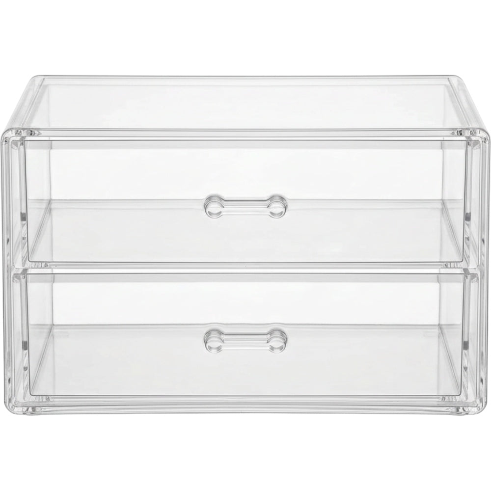 Layeo Clear Acrylic Makeup Drawer Organizer 2 Tier