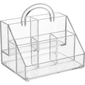 Layeo Clear Acrylic Stepped Cosmetic Caddy with Handle - Product view
